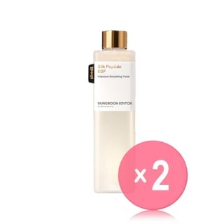 SUNGBOON EDITOR - Silk Peptide EGF Intensive Smoothing Toner 2pcs Bundle Set 2026 New Version - 290ml x 2 pcs
