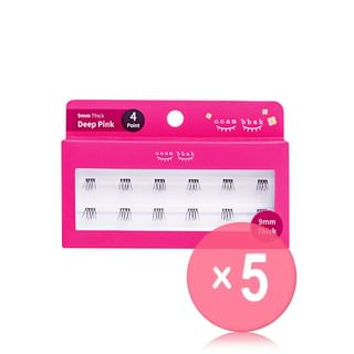 ccam bbak - Original Eyelash 4 Points - 9 Types 5pcs Bundle Set 9mm Thick x 5 pcs