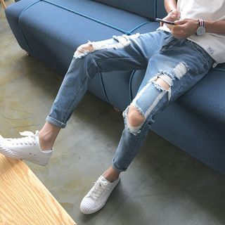 Goretti Distressed Slim Fit Jeans goretti kopen in de aanbieding Goretti Distressed Slim Fit Jeans goretti kopen in de aanbieding