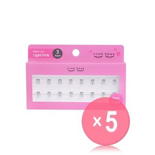 ccam bbak - Original Eyelash 3 Points - 9 Types 5pcs Bundle Set 9mm Light x 5 pcs