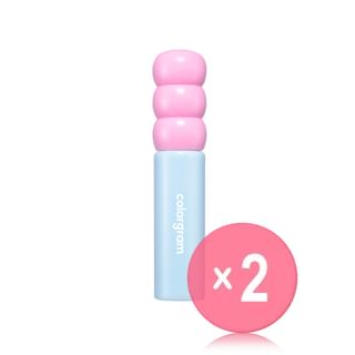 colorgram - Fruity Glass Tint - 17 Colors 2pcs Bundle Set #03 Soda Cool Peach x 2 pcs