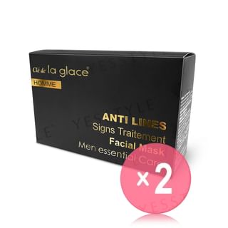 la glace - Homme Anti Lines Signs Traitement Facial Mask 2pcs Bundle Set 10 pcs x 2 pcs