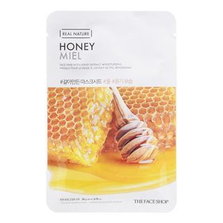 THE FACE SHOP - Real Nature Face Mask 1pc (20 Types) 20g Honey