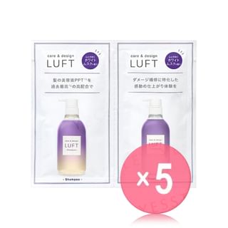 LUFT - Care & Design Shampoo & Treatment D Trial Set 5pcs Bundle Set 9ml × 2 x 5 pcs