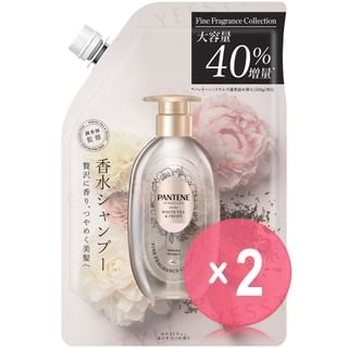 PANTENE Japan - Miracles Fine Fragrance White Tea & Peony Shampoo Refill 2pcs Bundle Set 500g x 2 pcs