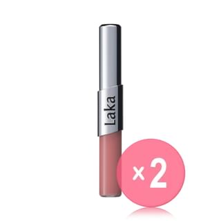 Laka - Perfect Twin Lip - 12 Colors 2pcs Bundle Set #912 Lazy Fig x 2 pcs