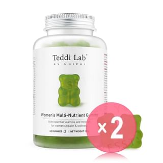 Teddi Lab Women's Multi-Nutrient Gummy 2pcs Bundle Set 60 gummies x 2 pcs