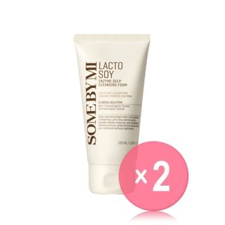 SOME BY MI - Lacto Soy Enzyme Deep Cleansing Foam 2pcs Bundle Set 100ml x 2 pcs
