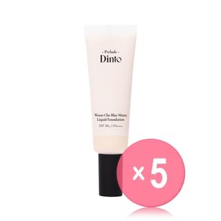 Dinto - Prelude Dinto Woon Cho Blur-Matte Liquid Foundation - 3 Colors 5pcs Bundle Set #91 Pure Woon Cho x 5 pcs