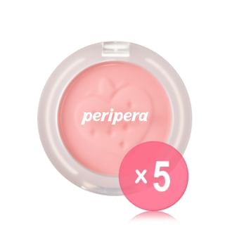 peripera - Pure Blushed Sunshine Cheek Soft Berry Edition - 2 Colors 5pcs Bundle Set #27 Strawberry Pink x 5 pcs