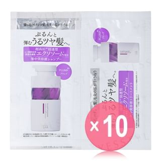 JPS LABO - Unlabel Lab Exosome Bounce Shampoo & Treatment Trial Set 10pcs Bundle Set 12ml x 2 x 10 pcs