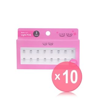 ccam bbak - Original Eyelash 3 Points - 9 Types 10pcs Bundle Set 9mm Light x 10 pcs