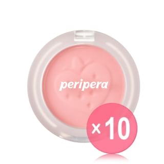 peripera - Pure Blushed Sunshine Cheek Soft Berry Edition - 2 Colors 10pcs Bundle Set #27 Strawberry Pink x 10 pcs