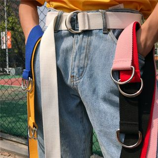 Ronin Double D Ring Canvas Belt ronin kopen in de aanbieding