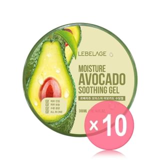 LEBELAGE - Moisture Soothing Gel - 9 Types 10pcs Bundle Set 2025 Version - Avocado x 10 pcs