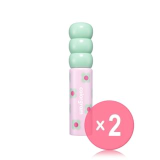 colorgram - Fruity Glass Tint - 17 Colors 2pcs Bundle Set #04 Adorable Berry x 2 pcs