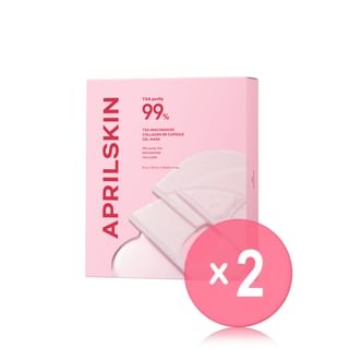 APRILSKIN - TXA Niacinamide Collagen 99 Capsule Gel Mask Set 2pcs Bundle Set 30g x 4 sheets x 2 pcs