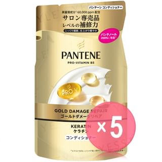 PANTENE Japan - Gold Damage Repair Conditioner Refill 5pcs Bundle Set 260g x 5 pcs