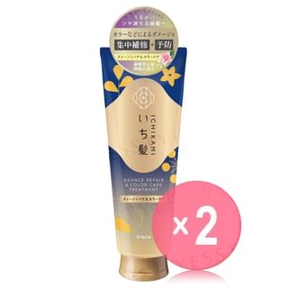 Kracie - Ichikami Damage Repair & Color Care Treatment 2pcs Bundle Set 230g x 2 pcs