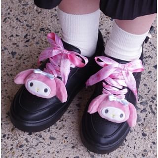 Sanrio Characters Mascot & Shoelace Set (My Melody) Mascot: 80 x 50mm / Shoelaces: 1.2M