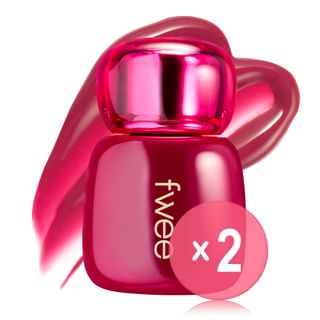 fwee - 3D Voluming Tint - 12 Colors 2pcs Bundle Set #10 Cherry Dip x 2 pcs