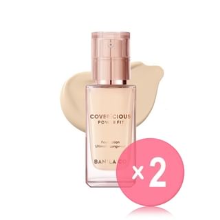BANILA CO - Covericious Power Fit Foundation - 6 Colors 2pcs Bundle Set #23 Medium x 2 pcs
