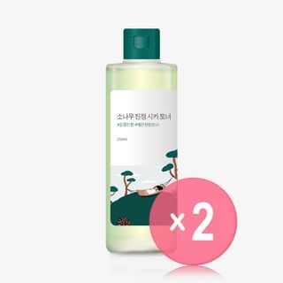 ROUND LAB - Pine Calming Cica Toner 2pcs Bundle Set 250ml x 2 pcs