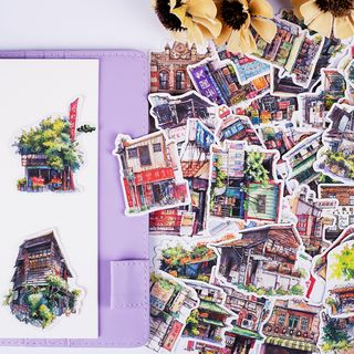 Hegma Taiwan Architecture Print Stickers 40Pcs hegma kopen in de aanbieding