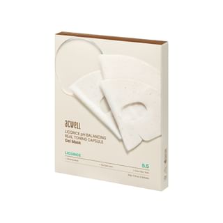 acwell - Licorice pH Balancing Real Toning Capsule Gel Mask Set 34g x 4 sheets