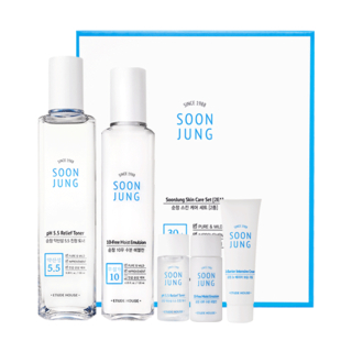 Etude House Soon Jung Skin Care Set Ph 55 Relief Toner 180Ml 15Ml 10 Free Moist Emulsion 120Ml Cream 7Ml etude house kopen in de aanbieding Etude House Soon Jung Skin Care Set Ph 55 Relief Toner 180Ml 15Ml 10 Free Moist Emulsion 120Ml Cream 7Ml etude house kopen in de aanbieding