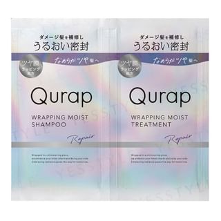 Qurap - Wrapping Moist Shampoo &Treatment Repair Trial Set 10ml x 2