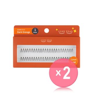 ccam bbak - Original Bold Eyelash 1 Point - 3 Types 2pcs Bundle Set 11mm x 2 pcs