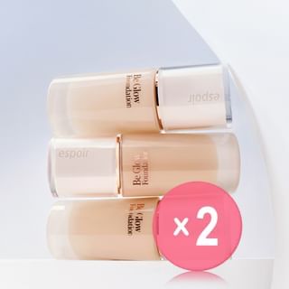 espoir - Be Glow Foundation - 10 Colors 2pcs Bundle Set #22C Cool Petal x 2 pcs