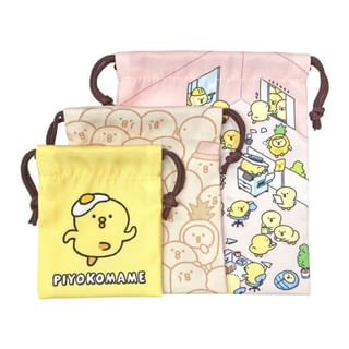 Chicken Drawstring Pouch Set set of 3
