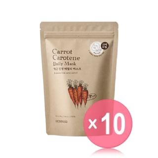 SKINFOOD - Carrot Carotene Daily Mask Refill Only 10pcs Bundle Set 15 sheets x 10 pcs