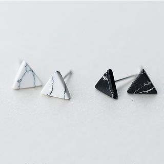 A Roch 925 Sterling Silver Marble Triangle Stud Earrings a roch kopen in de aanbieding A Roch 925 Sterling Silver Marble Triangle Stud Earrings a roch kopen in de aanbieding