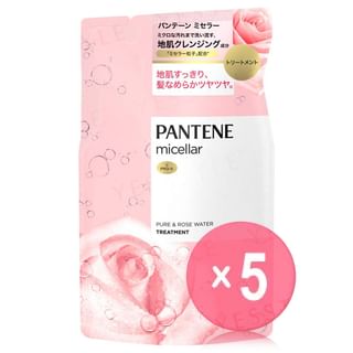PANTENE Japan - Micellar Pure & Rose Water Treatment Refill 5pcs Bundle Set 350g x 5 pcs