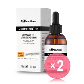 ASD Ceuticals - Advanced C 10% Antioxidizing Serum 2pcs Bundle Set 30ml x 2 pcs
