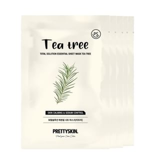Pretty skin - Total Solution Essential Sheet Mask Bundle Set - 21 Types Tea Tree