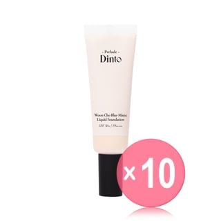 Dinto - Prelude Dinto Woon Cho Blur-Matte Liquid Foundation - 3 Colors 10pcs Bundle Set #91 Pure Woon Cho x 10 pcs