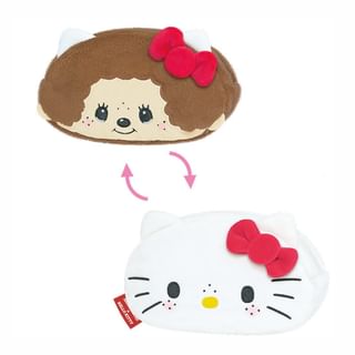 Monchhichi x Sanrio Hello Kitty Plush Pouch H103×W173×D45mm