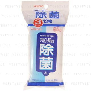 Wakodo Wet Tissue Alcohol 12 Pcs X 3 wakodo kopen in de aanbieding