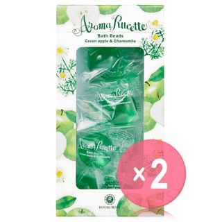 House of Rose - Aroma Rucette Bath Beads Green Apple & Chamomile 2pcs Bundle Set 10 pcs x 2 pcs
