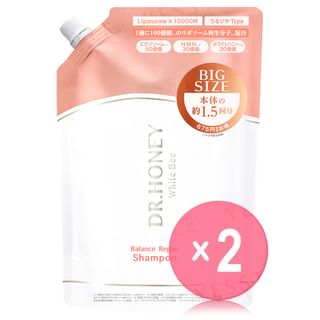 H2O - DR.HONEY White Bee Balance Repair Shampoo Refll 2pcs Bundle Set 510ml x 2 pcs