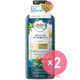 Herbal Essences - Bio:renew Argan Oil Of Morocco Repair Shampoo 2pcs Bundle Set 400ml x 2 pcs