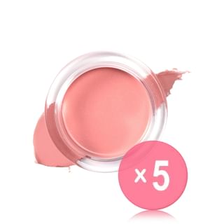 TENZERO - MOOLDA Moisture Veil Multi Use Blush - 15 Colors 5pcs Bundle Set #10 Pure Peony x 5 pcs