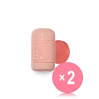 BANILA CO - b by banila Romantic Blush Lip&Cheek - 20 Colors 2pcs Bundle Set #13 Cream Coral x 2 pcs