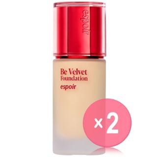 espoir - Be Velvet Foundation - 10 Colors 2pcs Bundle Set #23N Neutral Beige x 2 pcs