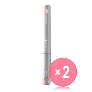 Dear.A - Blush & Beam Dual Stick - 3 Colors 2pcs Bundle Set #03 Pastel Peach & Champagne Glow x 2 pcs