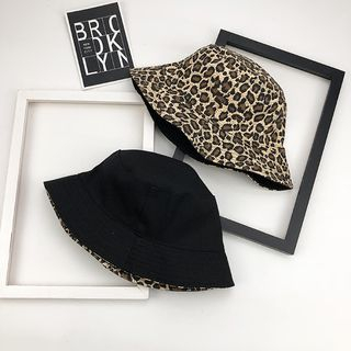 Cap Station Reversible Leopard Bucket Hat cap station kopen in de aanbieding Cap Station Reversible Leopard Bucket Hat cap station kopen in de aanbieding